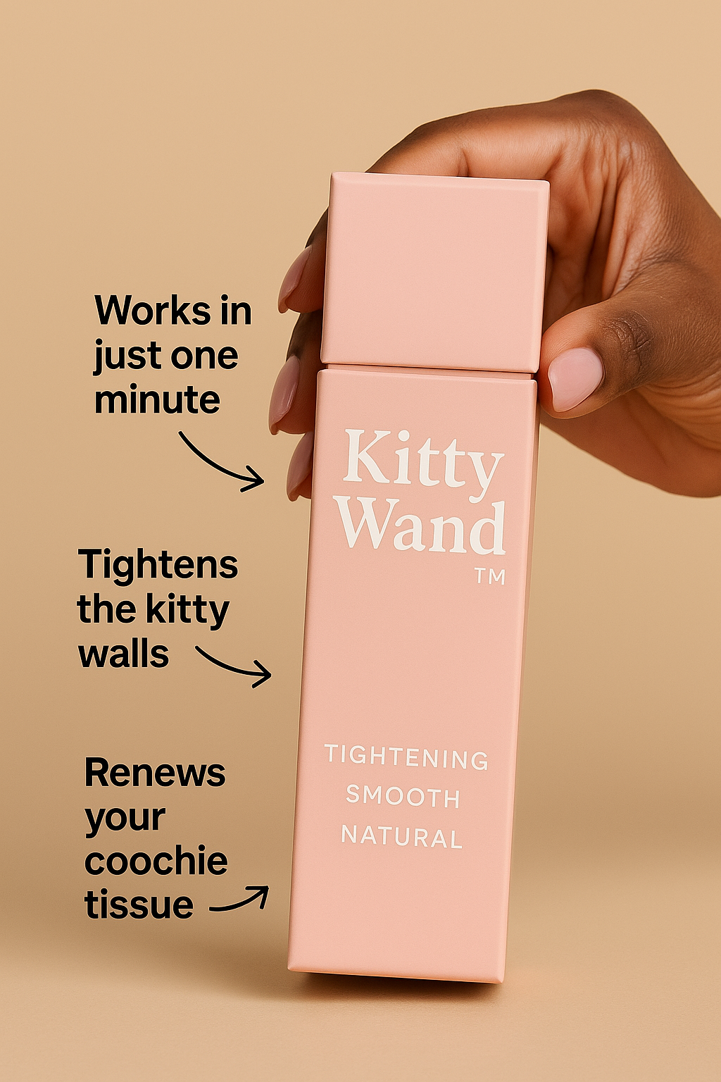 VAGIBOOST™ Kitty Wand: Herbal stick for instant tightening and like-a-virgin vibes.